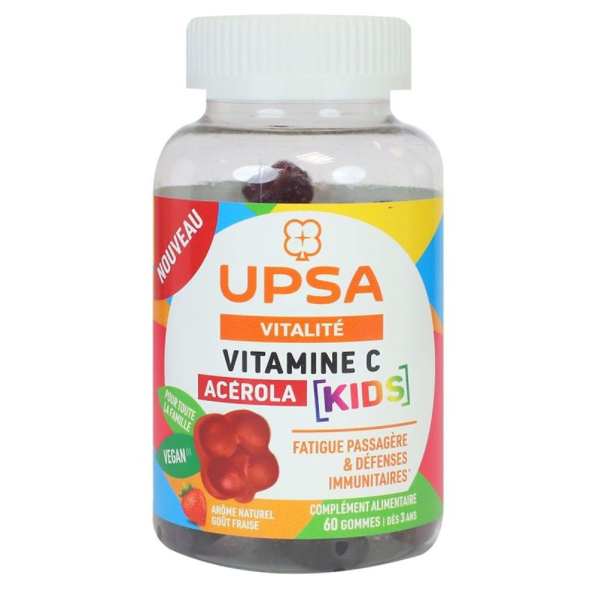 Gummies Vitamine C à L'Acérola - Goût Fruits Rouges - Pour Adultes Et Enfants - Neuf - Fabriqué En Belgique