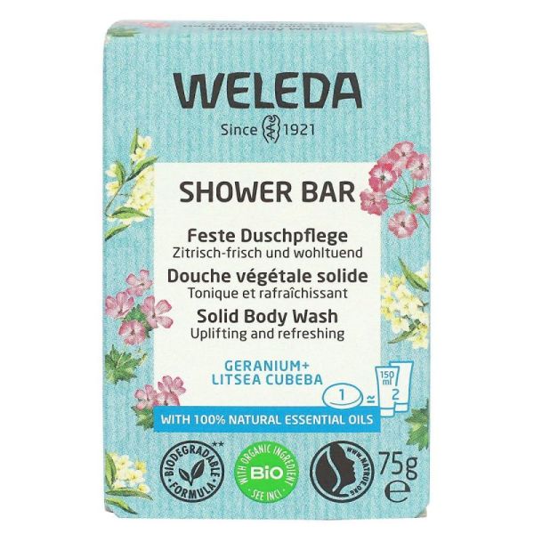 Weleda Savon Geranium + Listea Cubeba