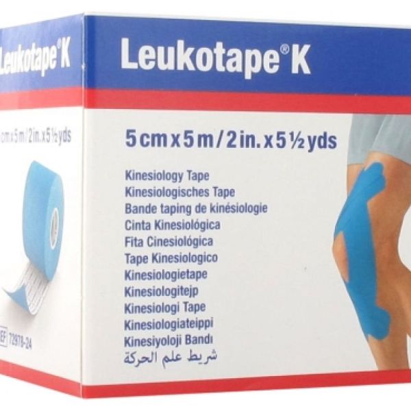 Bande Leukotape K Bleu Ciel 5Cm x 5M