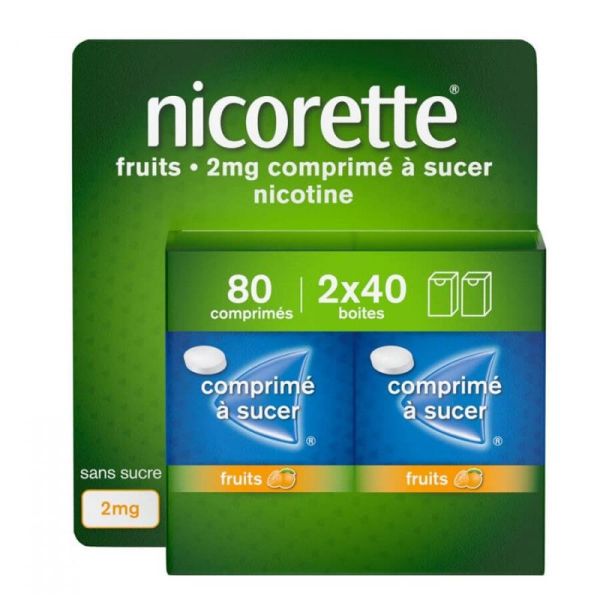 Nicorette 2Mg Cpr Sucer Fruit 80