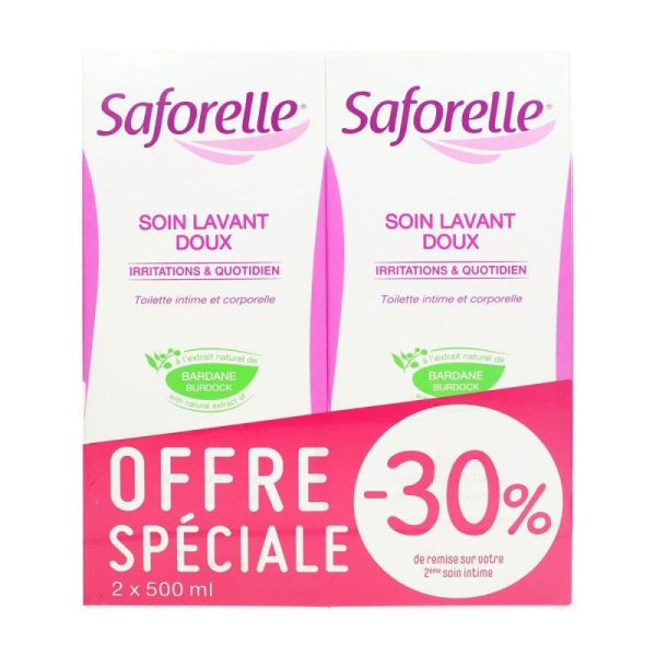 Saforelle Soin Lav Doux 500Ml X2