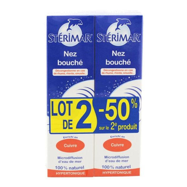 Sterimar Cu Nez Bouche 100Ml X2