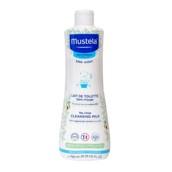 MUSTELA LAIT DE TOILETTE BEBE 500ml SANS RINCAGE – universpara