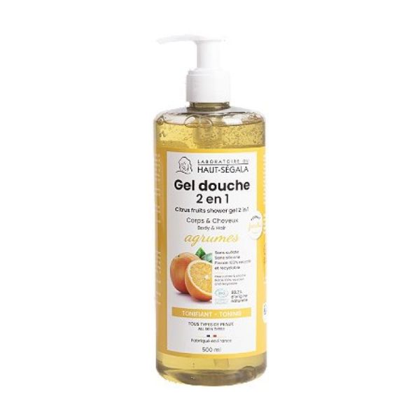 Haut-Segala Gel Douche 2 En 1 Agrumes 500ml